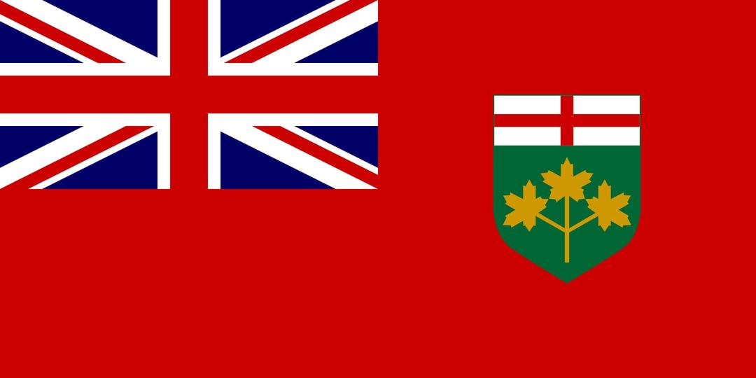 flag of Ontario Canada png transparent