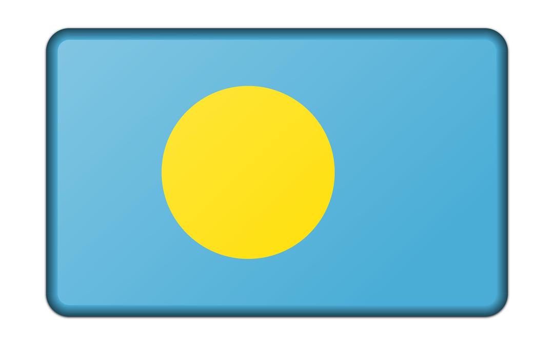 Flag of Palau png transparent