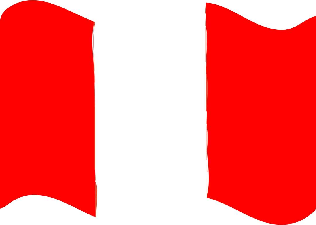Flag of Peru wave png transparent