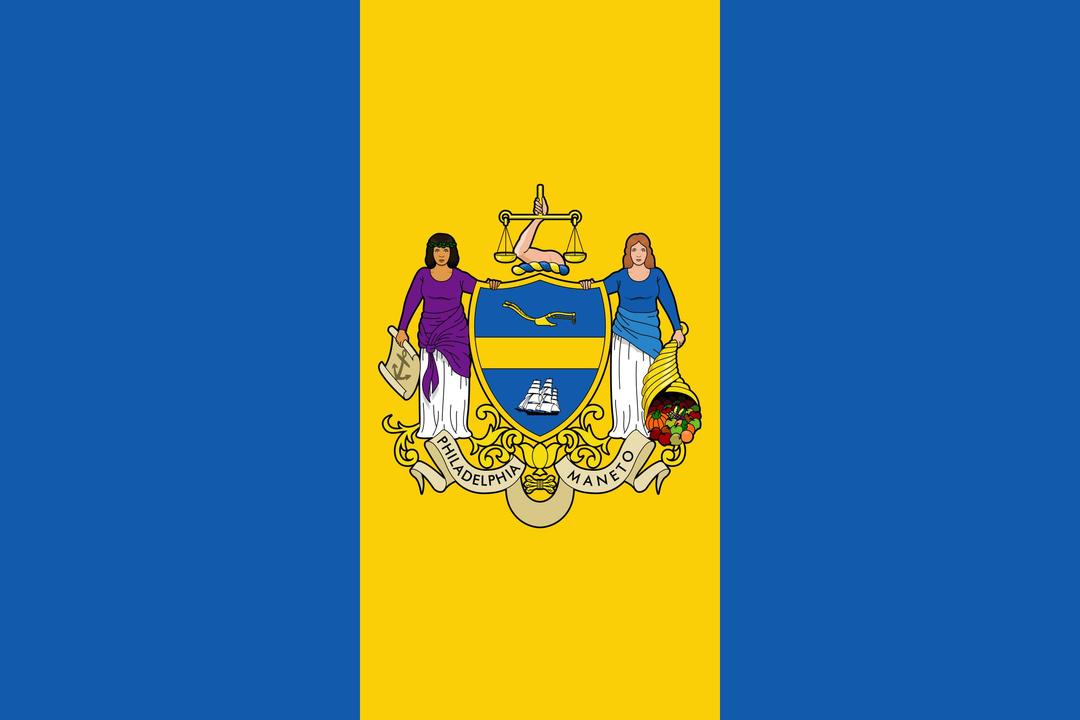 Flag of Philadelphia png transparent