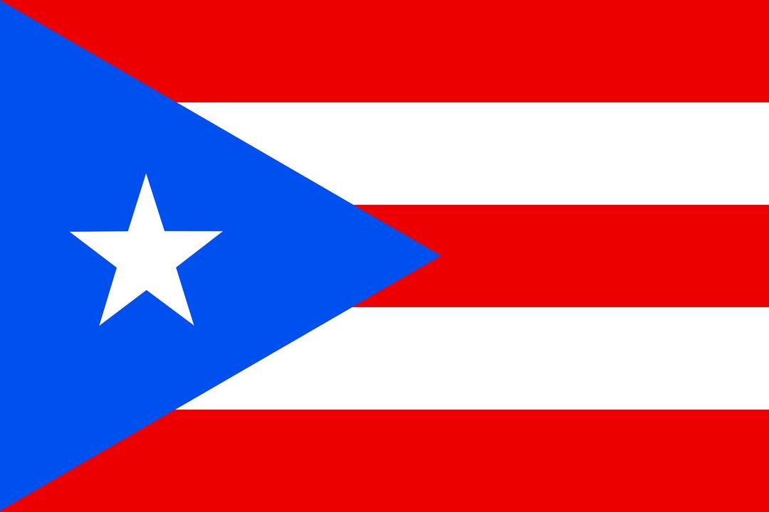 Flag of Puerto Rico png transparent