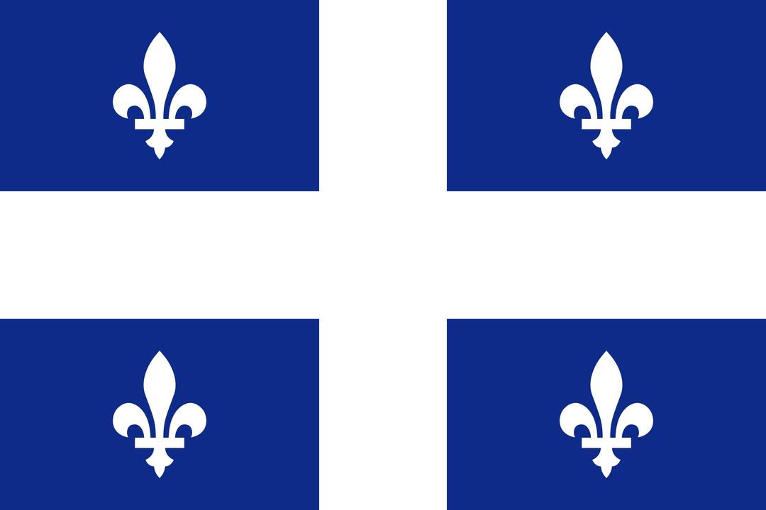 flag of Quebec Canada png transparent