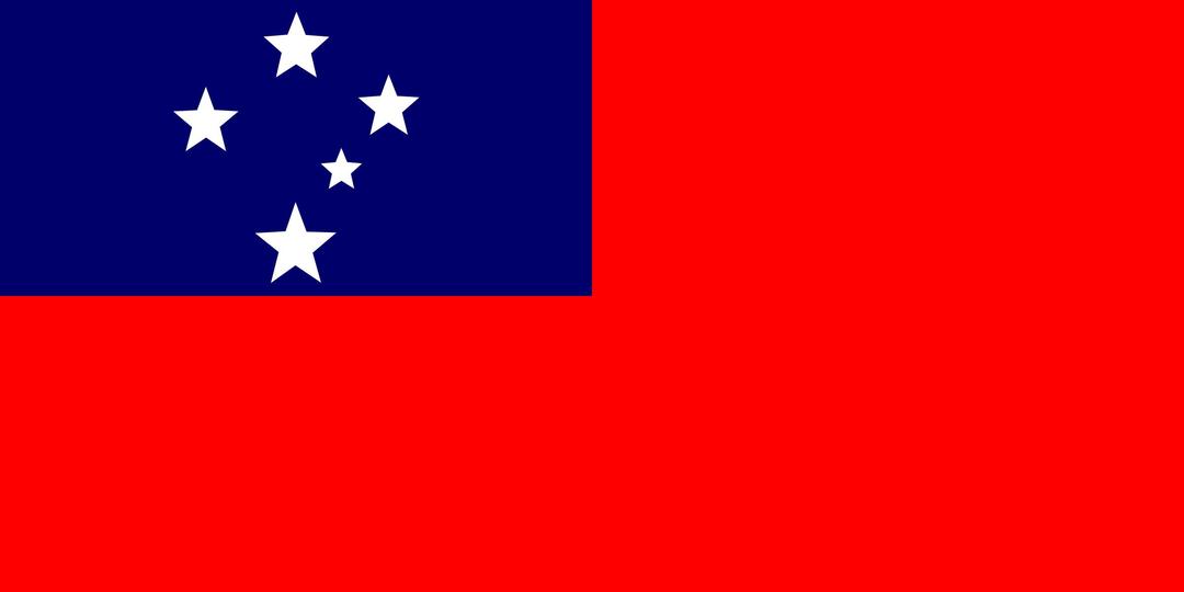 Flag of Samoa png transparent