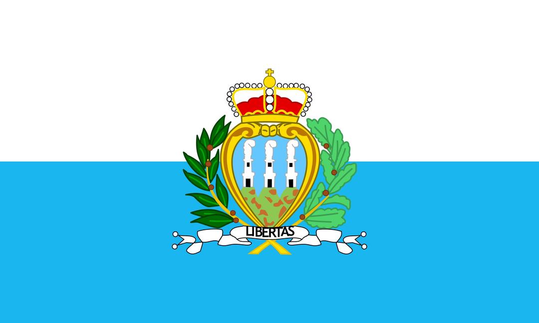 Flag of San Marino png transparent