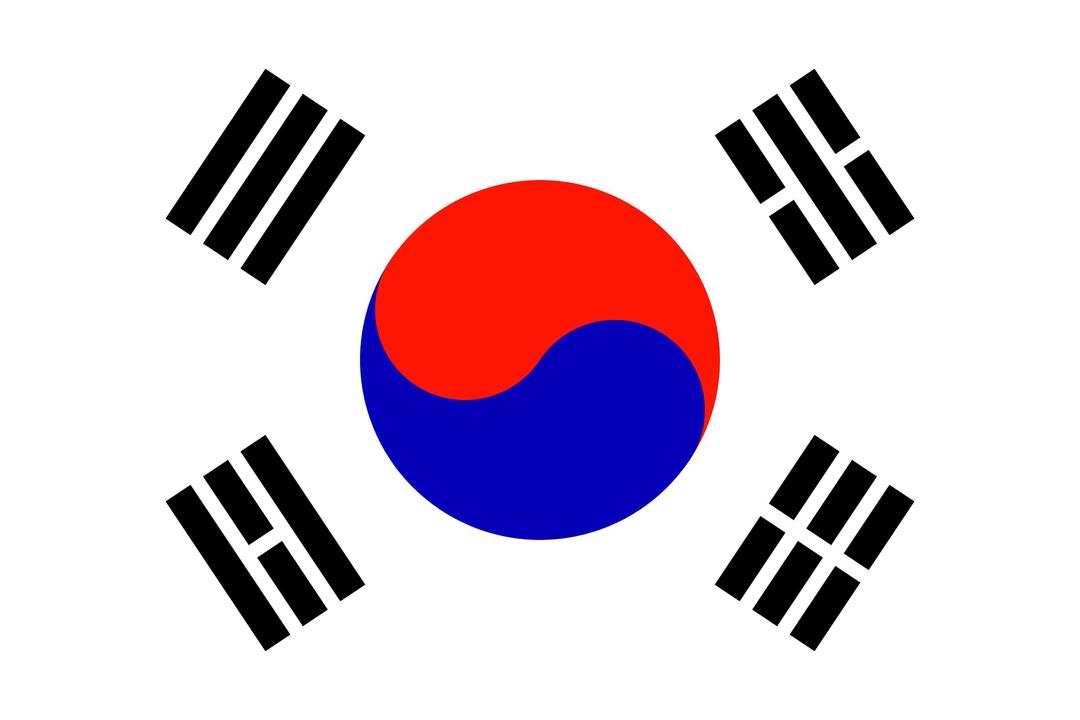 Flag of South Korea png transparent