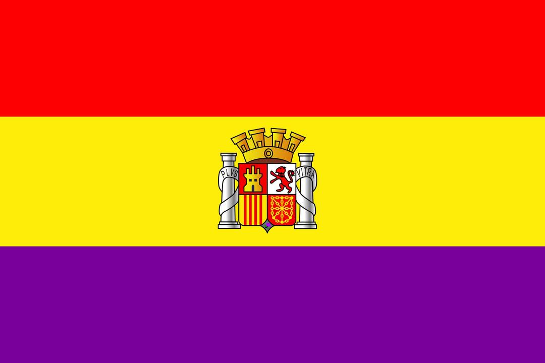Flag of Spain second republic historic png transparent