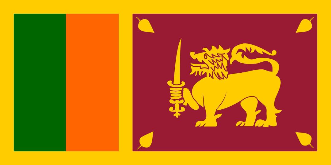 Flag of Sri Lanka png transparent