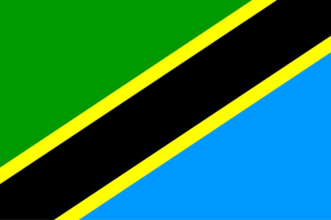 flag of Tanzania png transparent