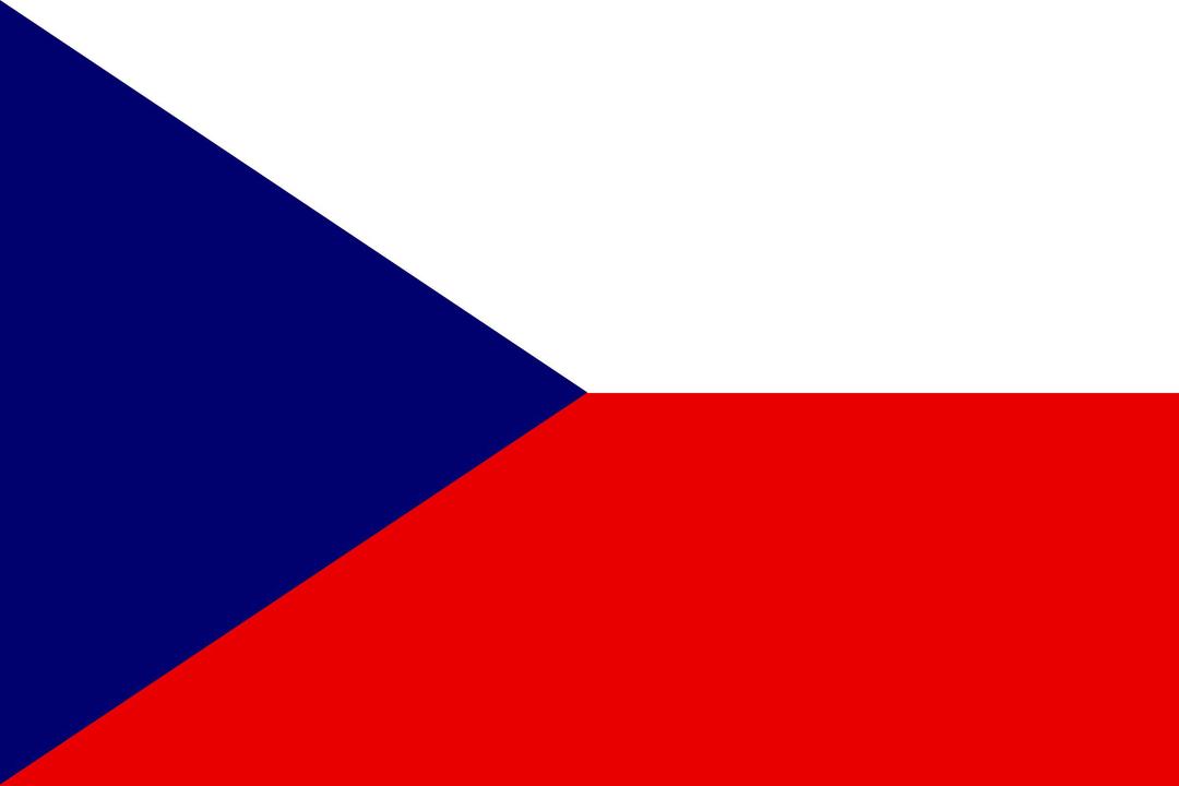 Flag of the Czech Republic png transparent
