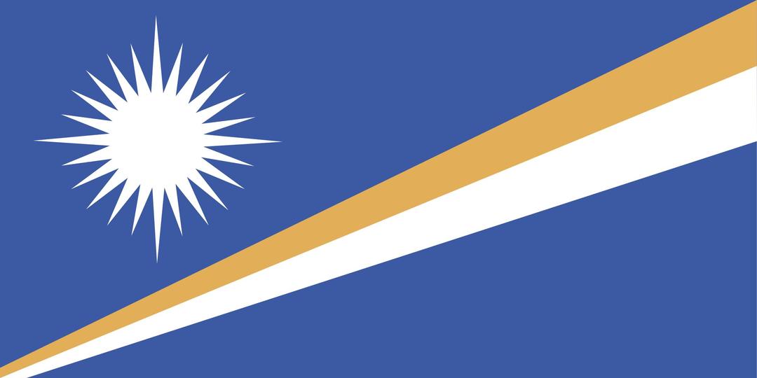 Flag of the Marshall Islands png transparent
