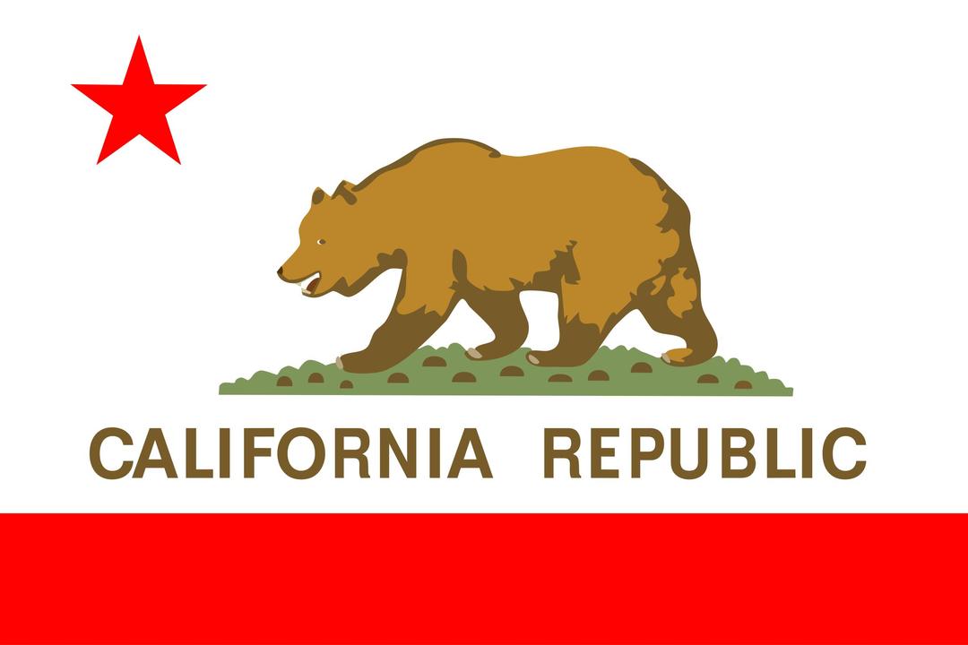 Flag of the state of California png transparent