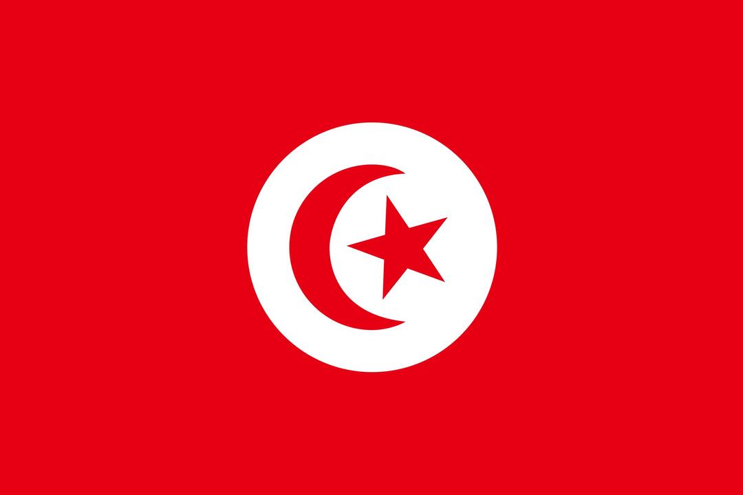 Flag of Tunisia png transparent