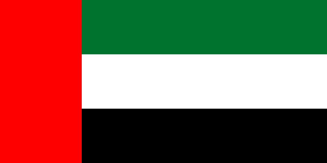 Flag of United Arab Emirates png transparent