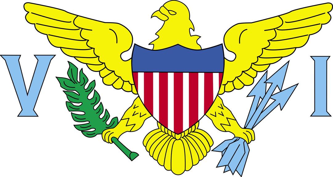 Flag of US Virgin Islands - United States png transparent