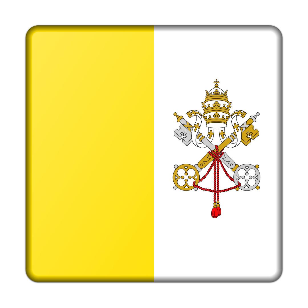 Flag of Vatican City png transparent