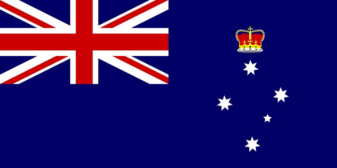 Flag of Victoria Australia png transparent
