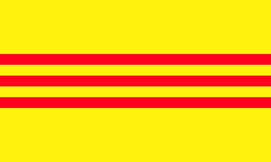 Flag of Vietnam historic png transparent