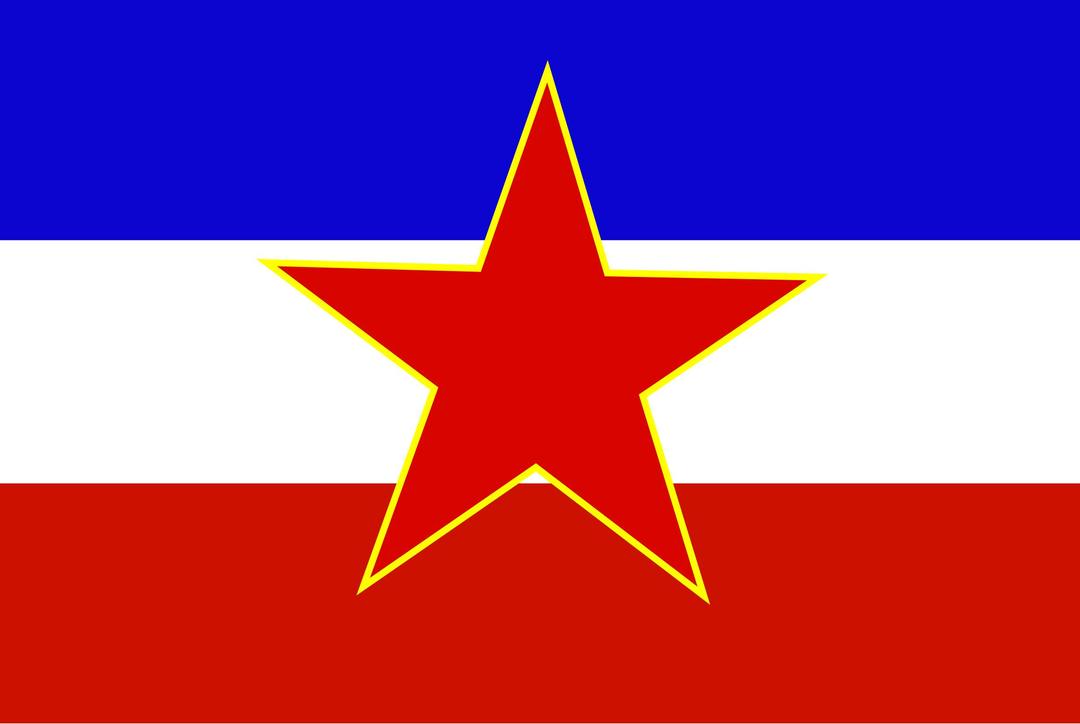 Flag of Yugoslavia - historic png transparent