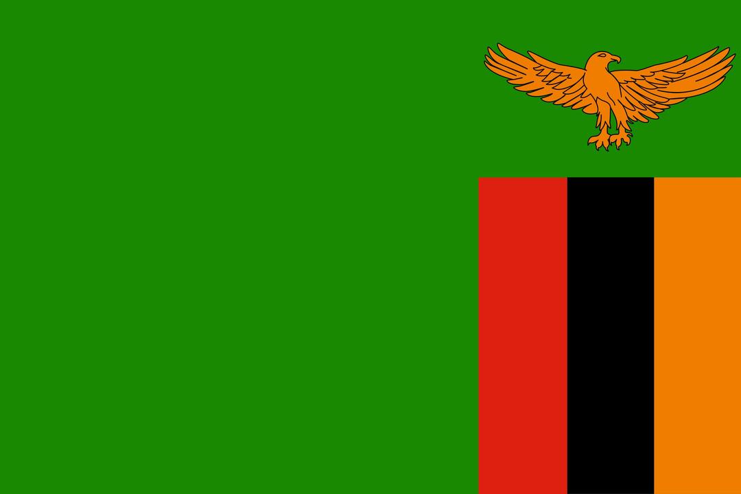 Flag of Zambia png transparent