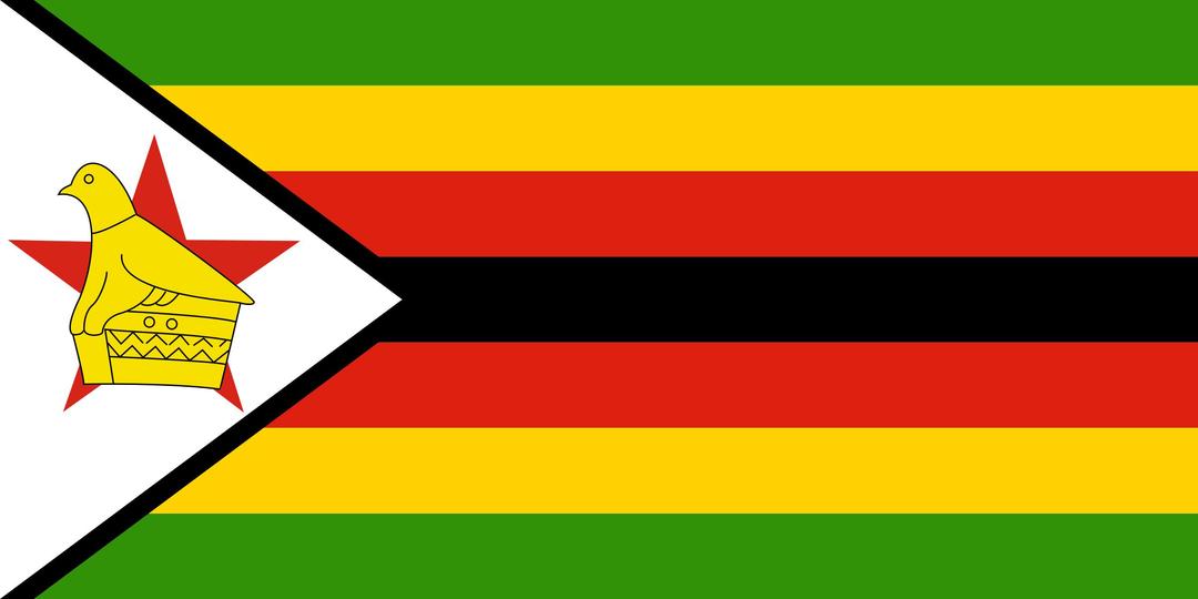 Flag of Zimbabwe png transparent