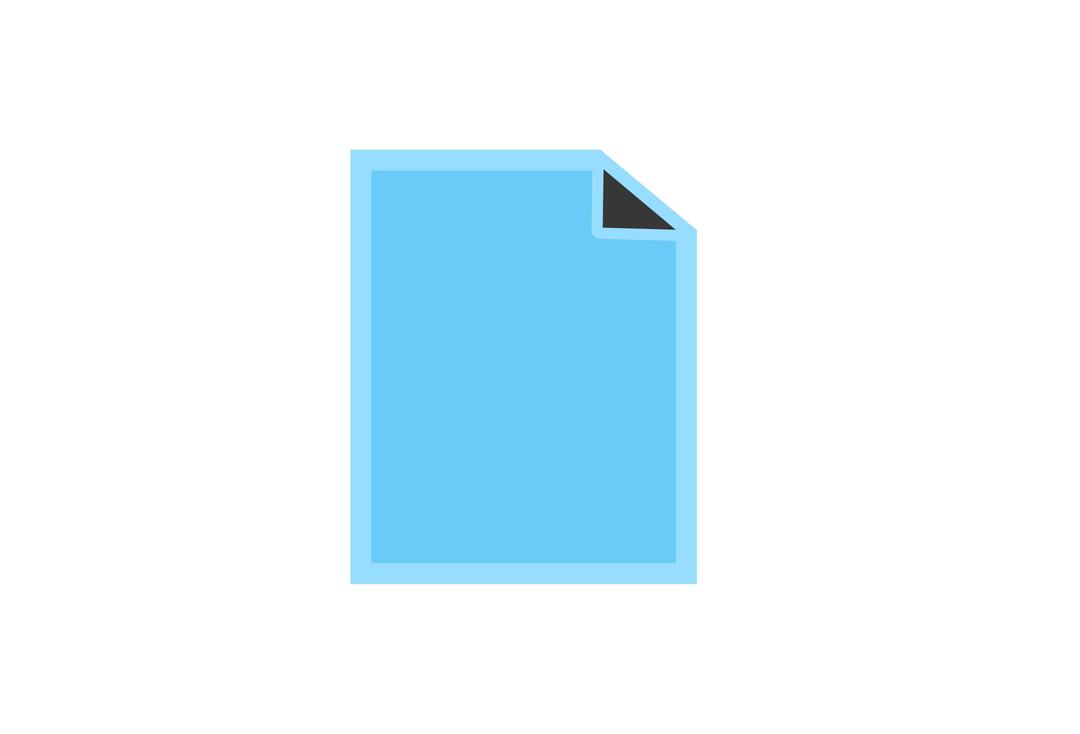 Flat blue file png transparent