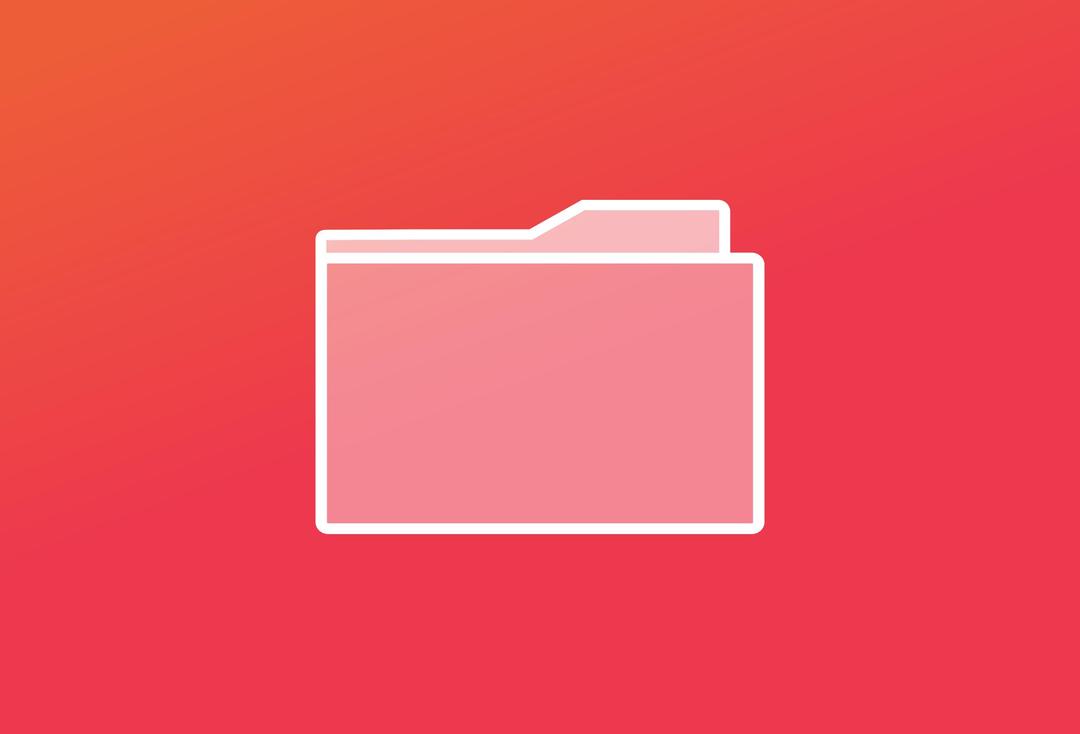 Flat folder png transparent