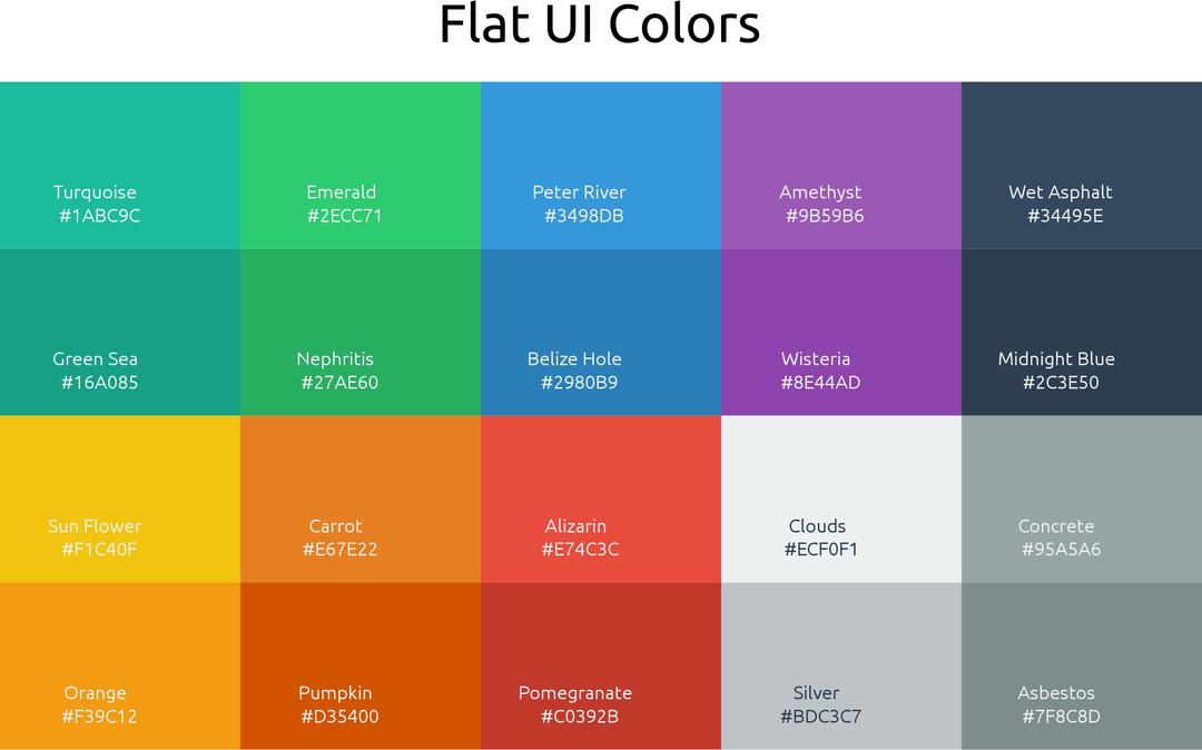 Flat UI Colors png transparent