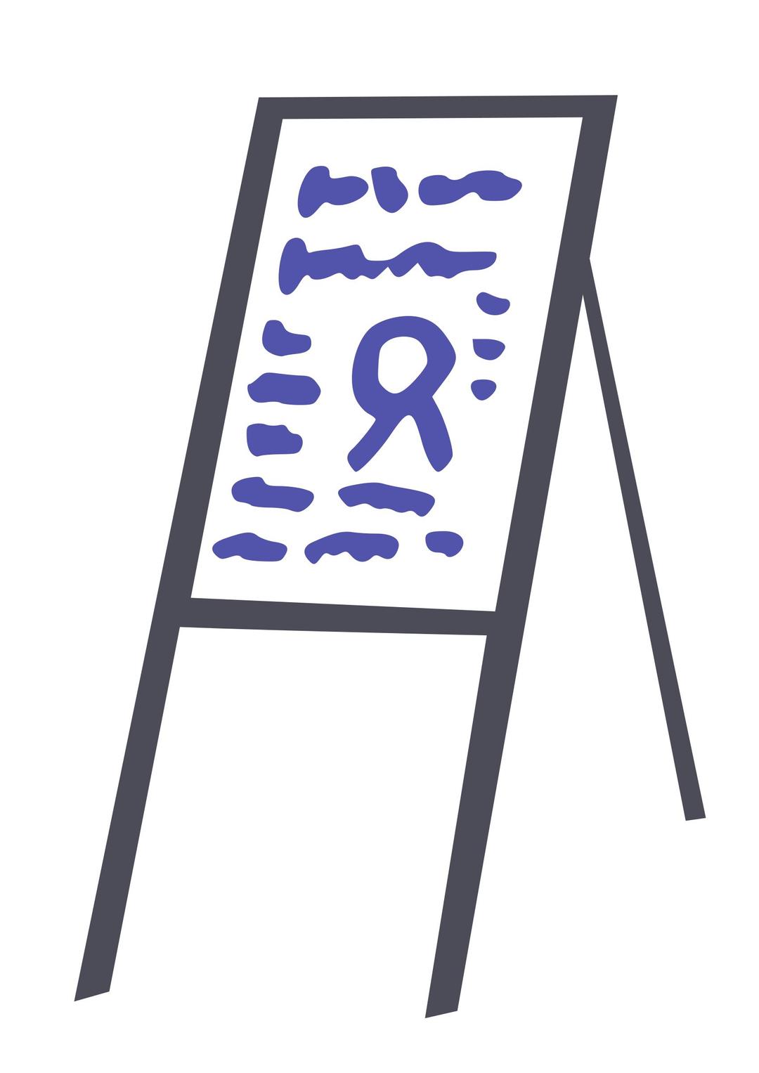 Flipchart with Content png transparent