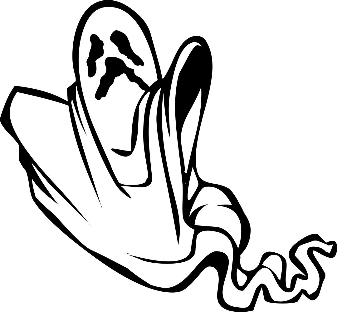 Floating Ghost - Scary png transparent