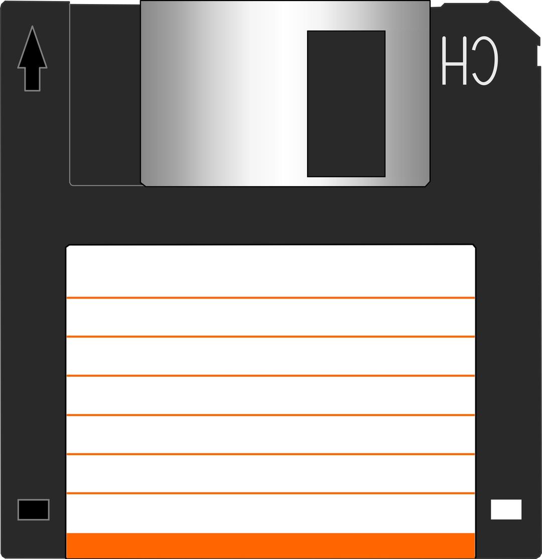 Floppy disk 3.5" png transparent