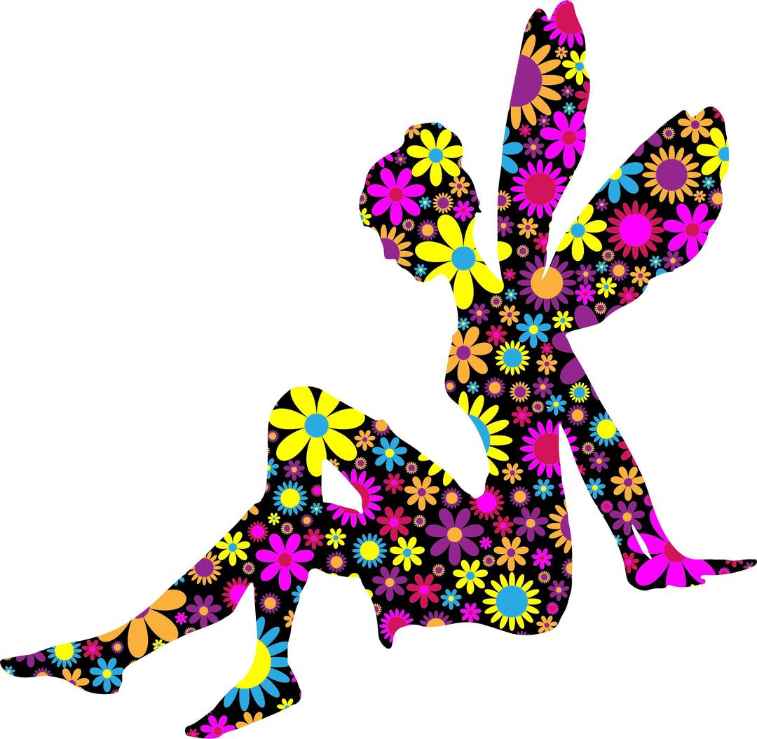 Floral Female Fairy Relaxing png transparent