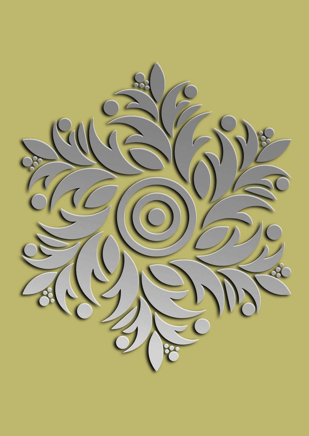 Floral motif #1 png transparent