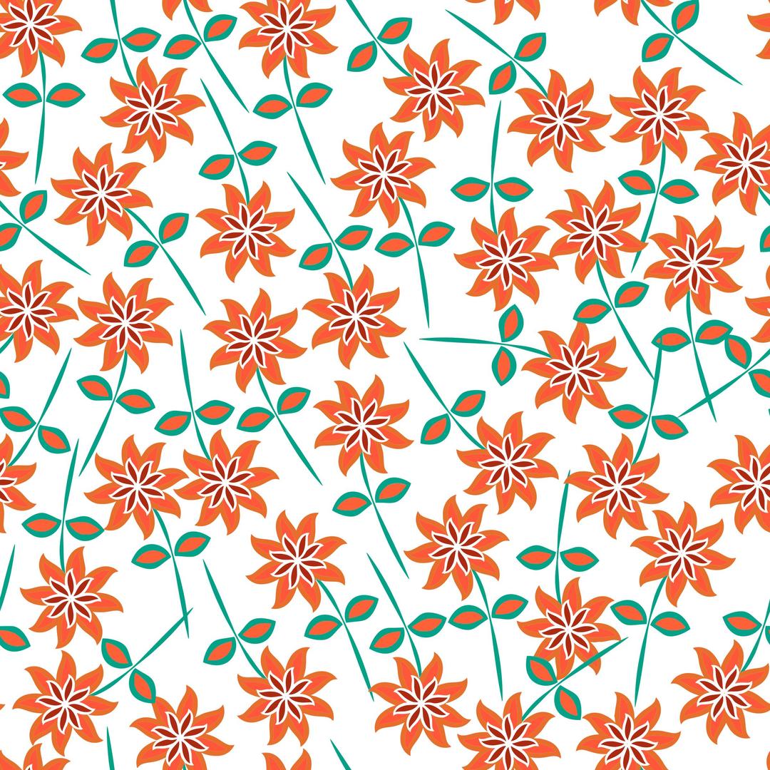 Floral Seamless Pattern 7 png transparent
