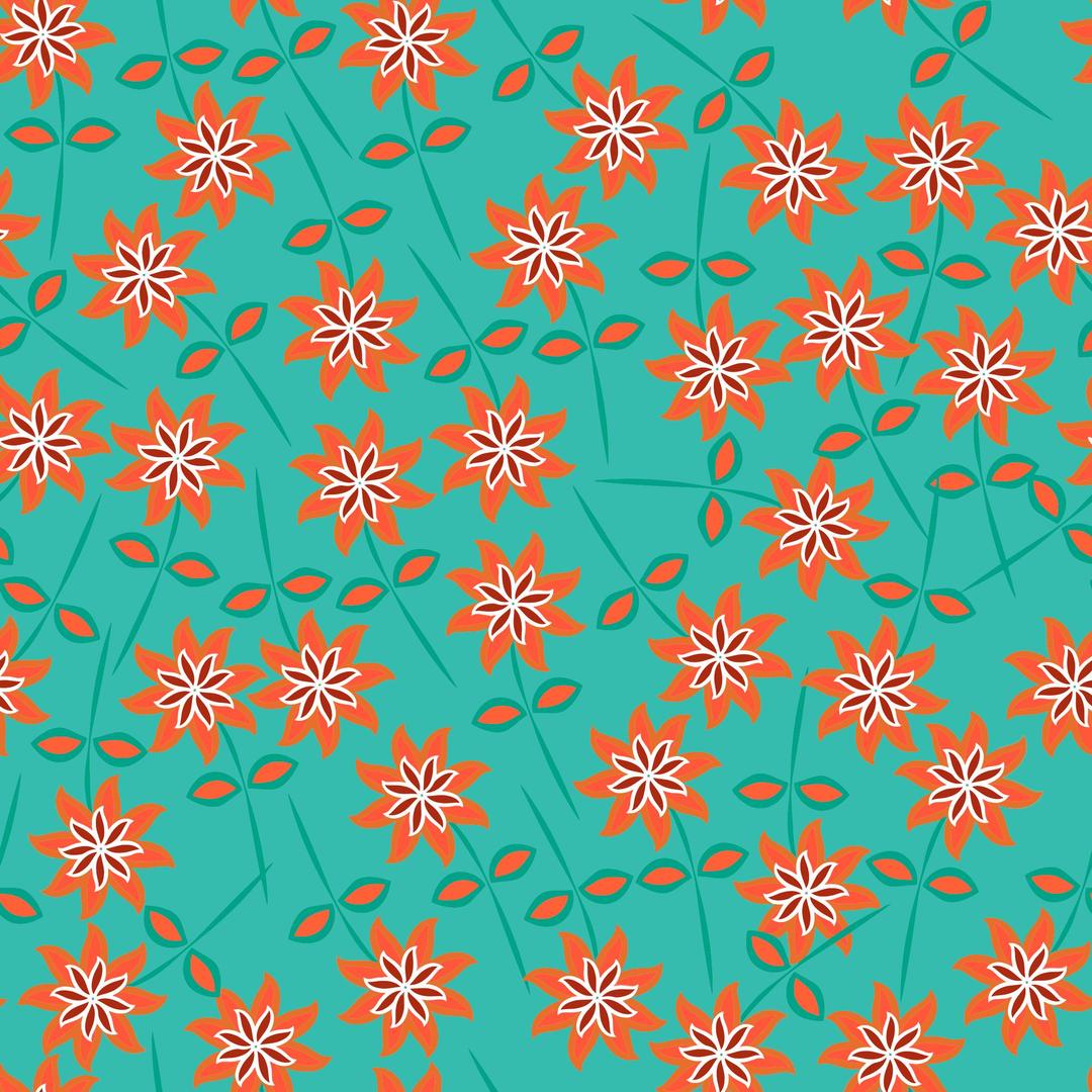 Floral Seamless Pattern 8 png transparent