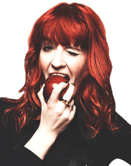 Florence and the Machine Eating An Apple png transparent