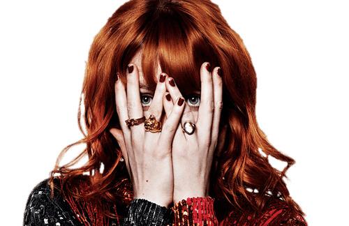 Florence and the Machine Hiding Face png transparent