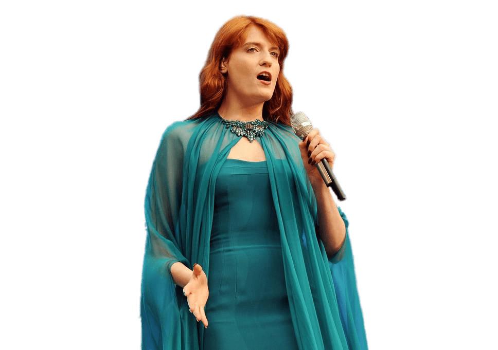 Florence and the Machine on Stage png transparent