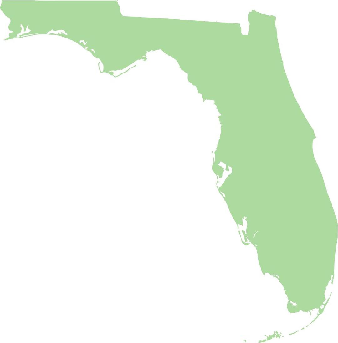 Florida State Contour png transparent