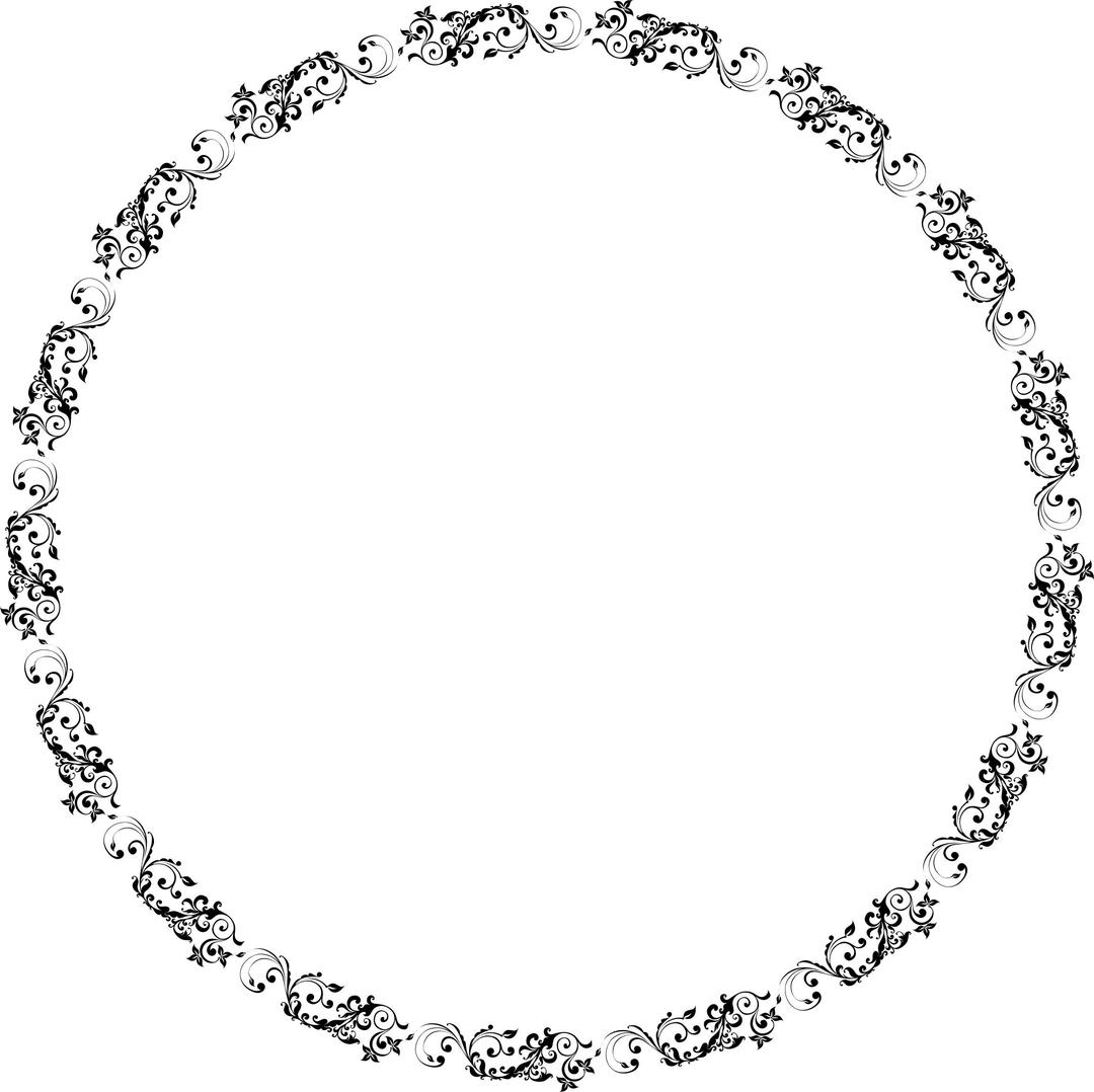 Flourish Circle Variation 2 png transparent
