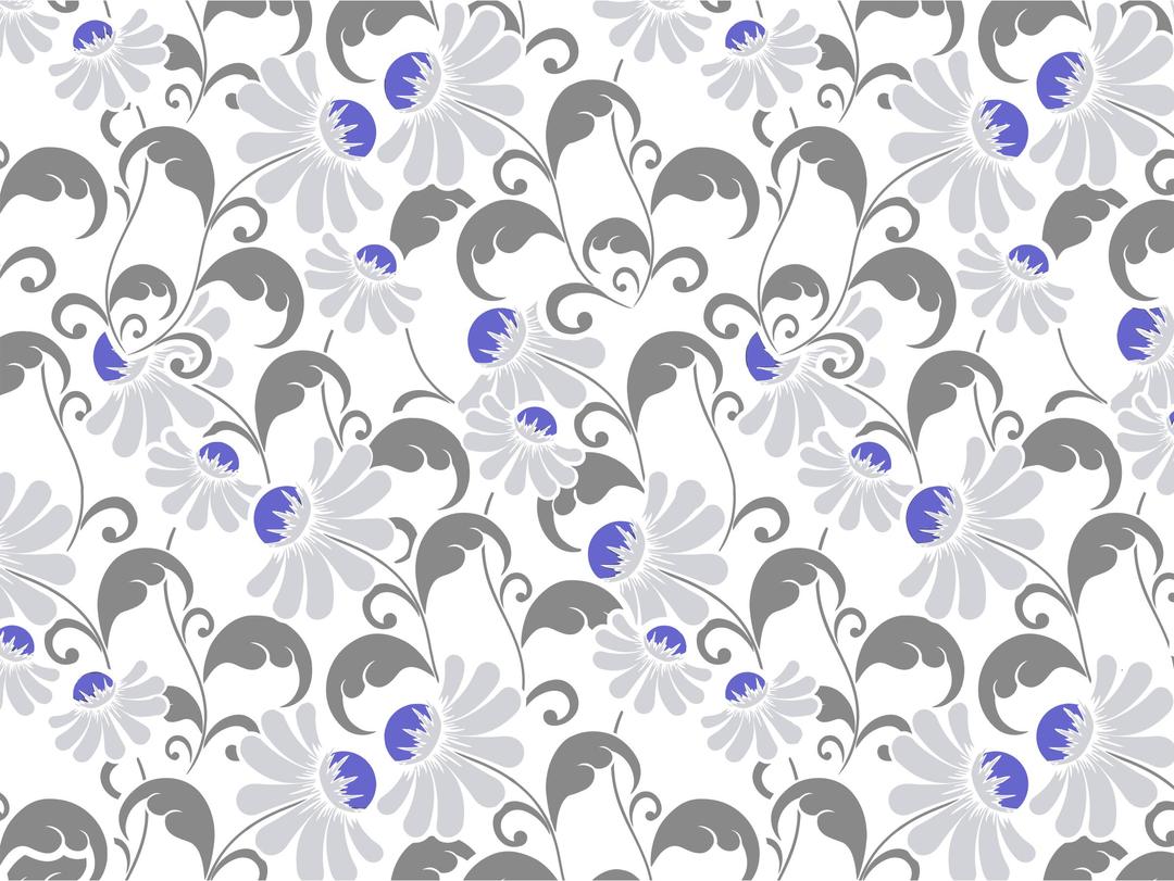 Flourishy Floral Pattern Background No Background png transparent
