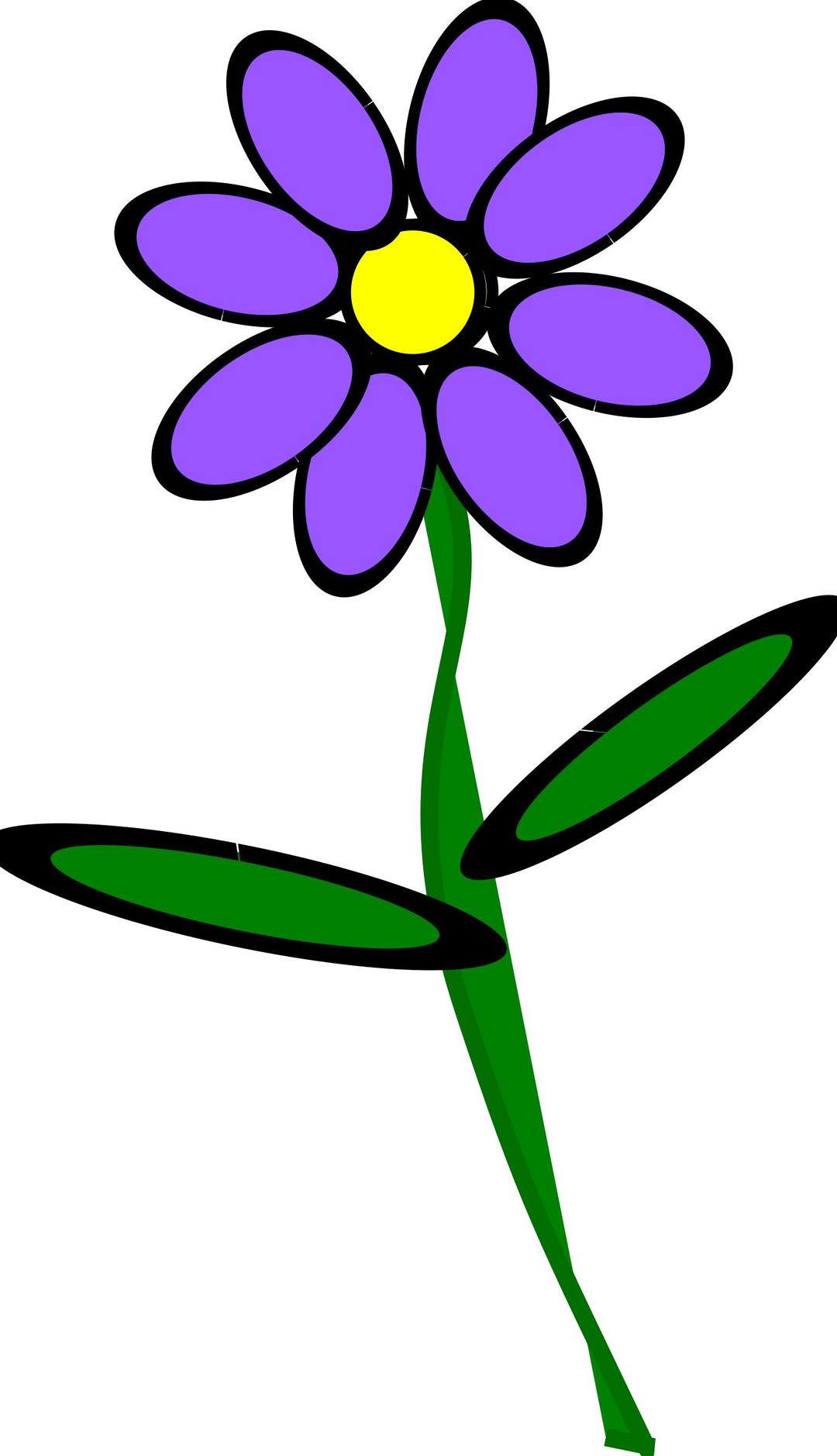 Flower 2 purple png transparent