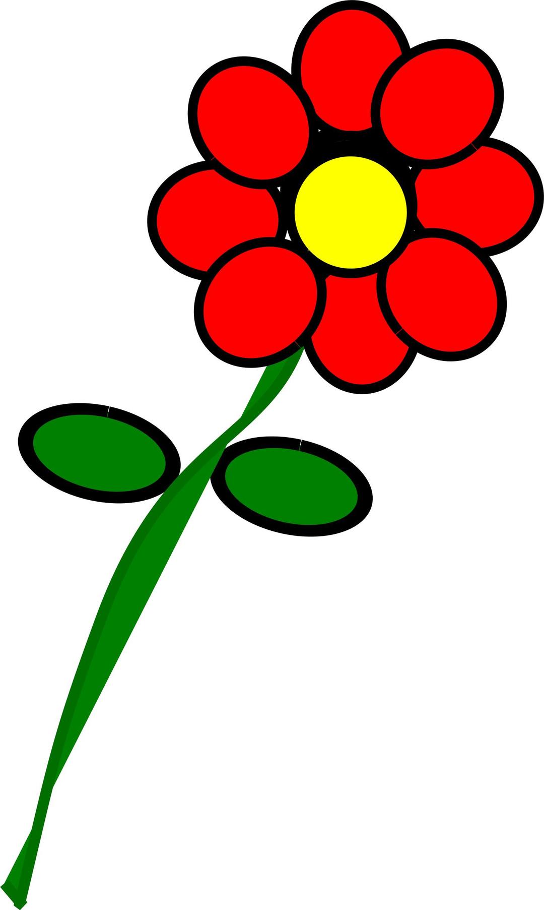 Flower 4 red png transparent