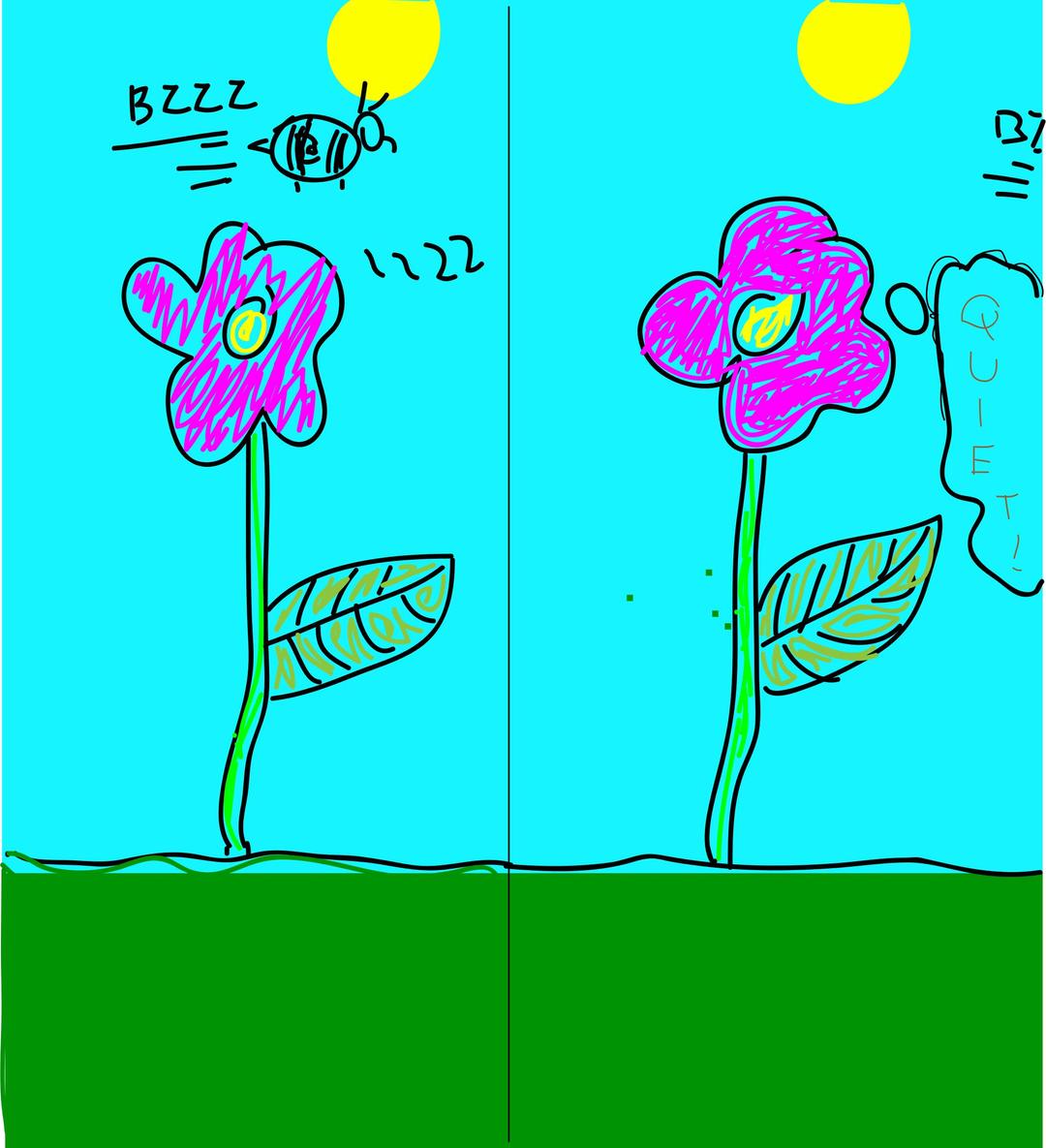 Flower Bee Comic png transparent