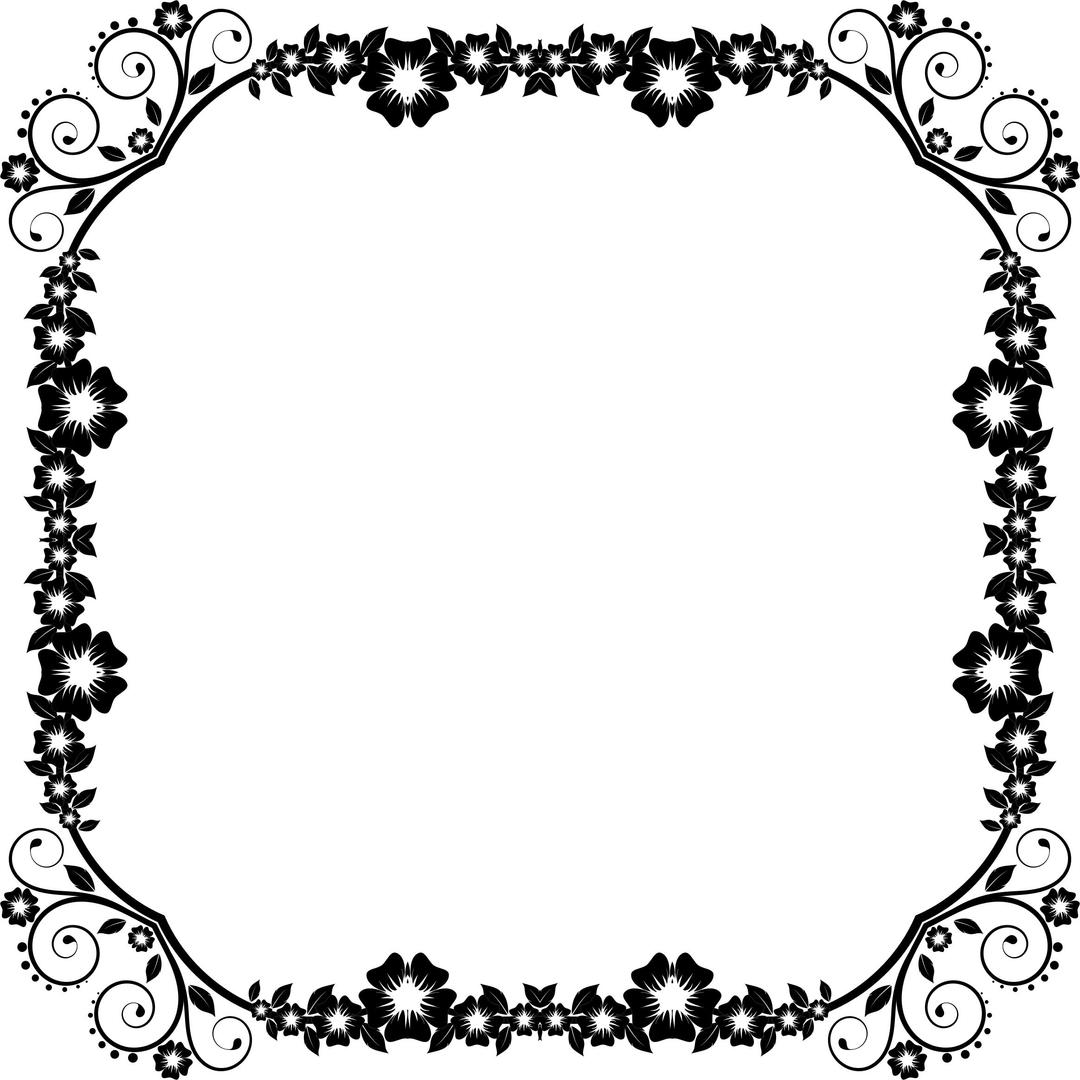 Flower Frame Extrapolated 7 png transparent
