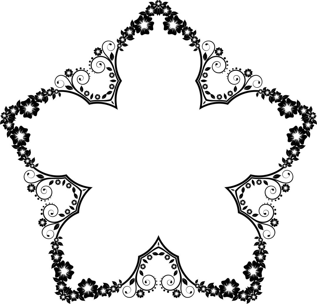 Flower Frame Extrapolated 9 png transparent