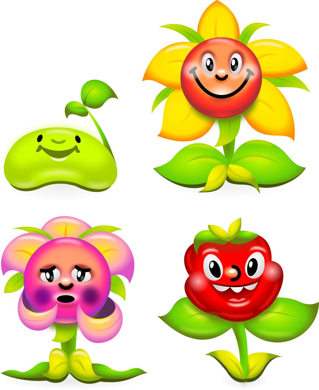 Flower Game Characters - superb production quality png transparent