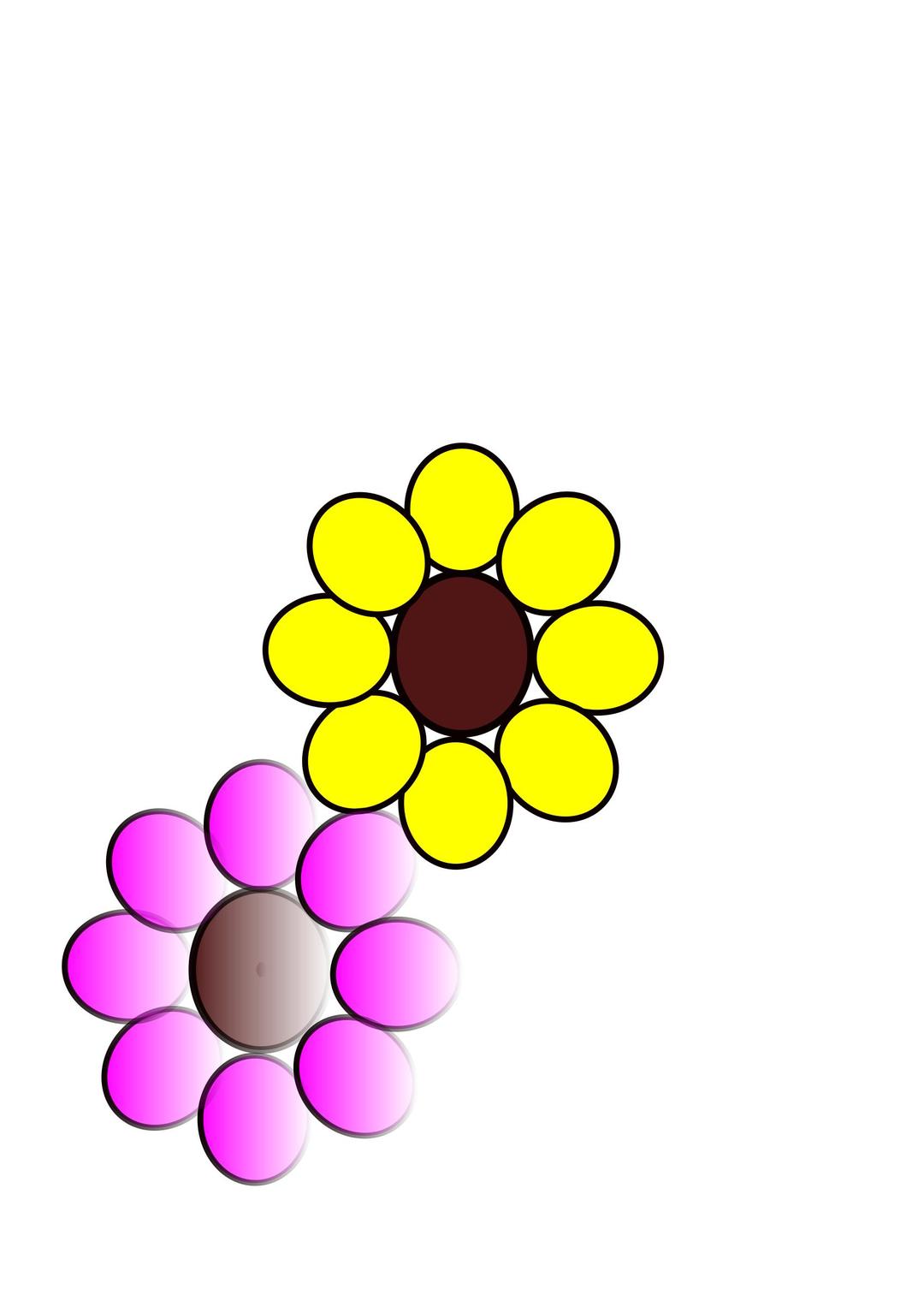 flowers purple and yellow png transparent