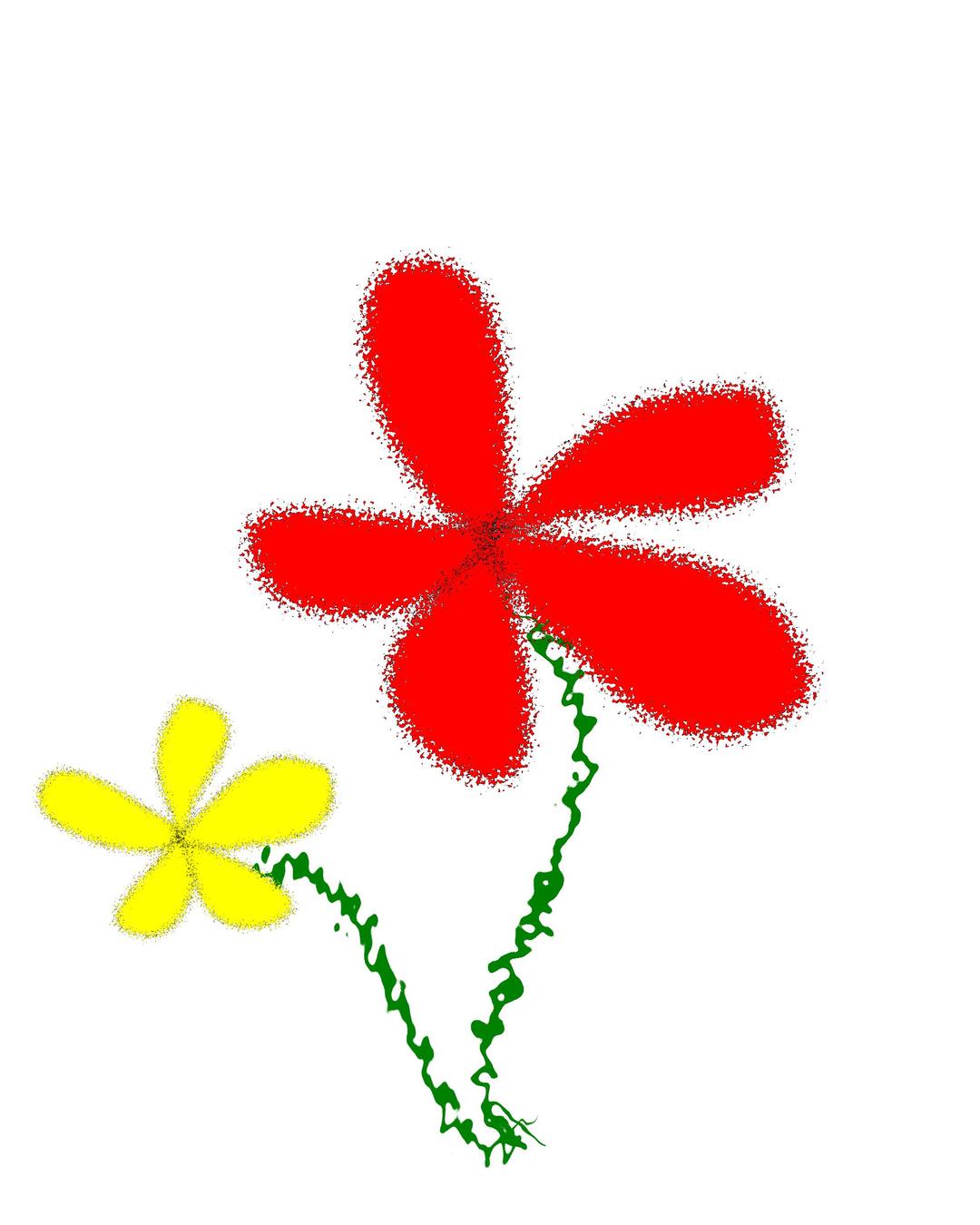 Flowers, Yellow and Red png transparent