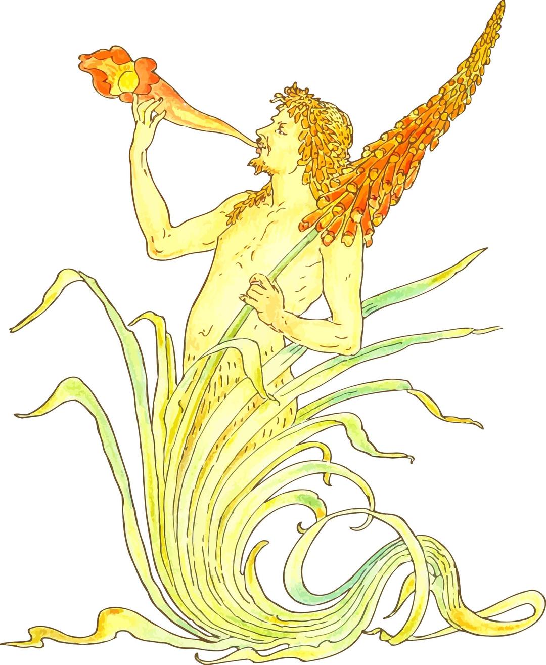 Flowery trumpeter png transparent