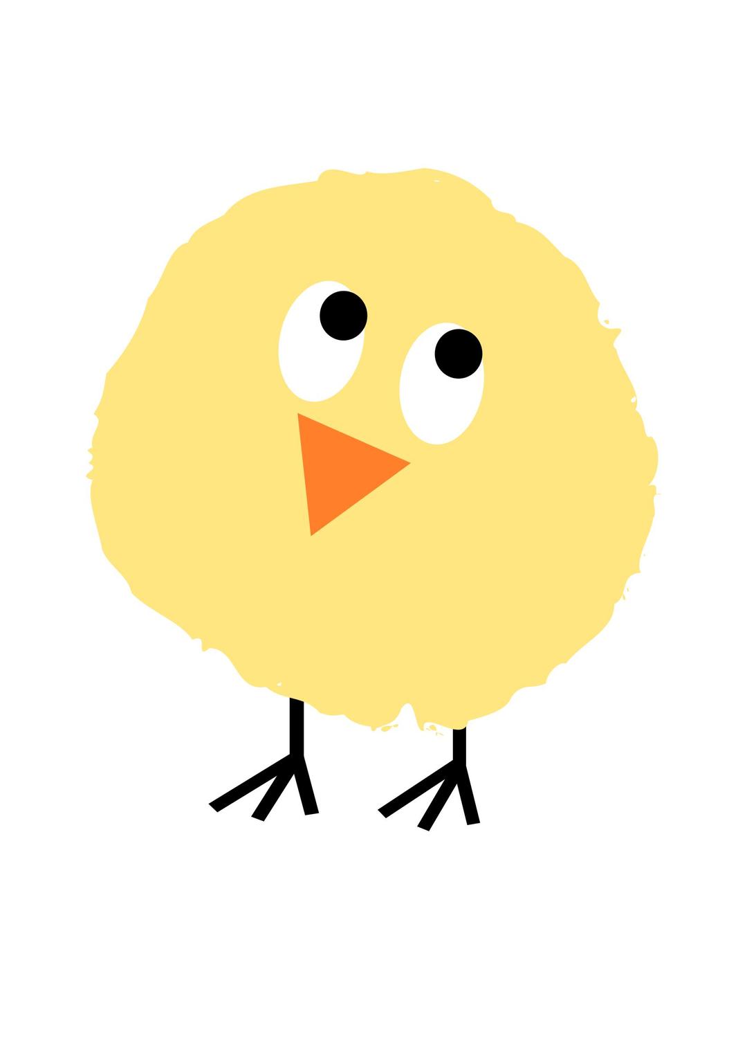 Fluffy chick 3 png transparent